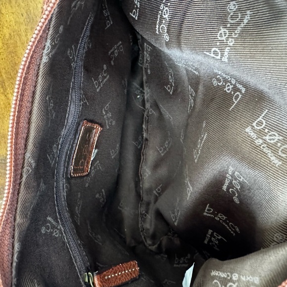 BOC Pink and Brown Cedar Ridge Hobo Crossbody Bag with Dual Zippers - Picture 8 of 10